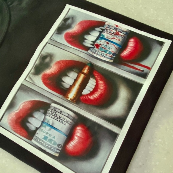 Brand new unisex tee “Lips , money” - Picture 5 of 5